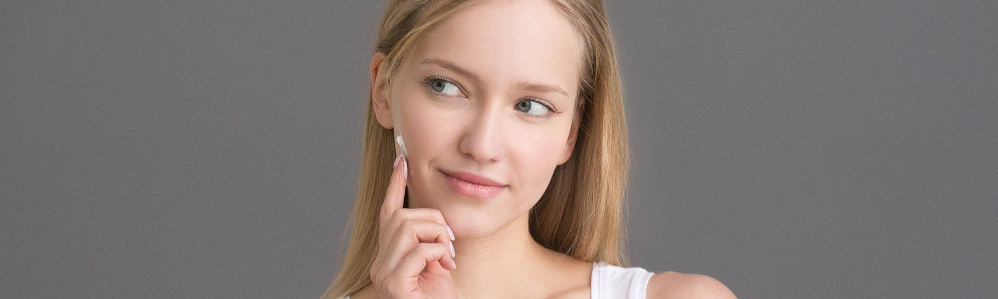 Young Woman Care Face Cream