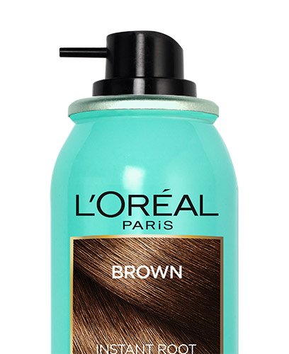 Barva na vlasy HNĚDÁ Magic Retouch Spray Packshot Open