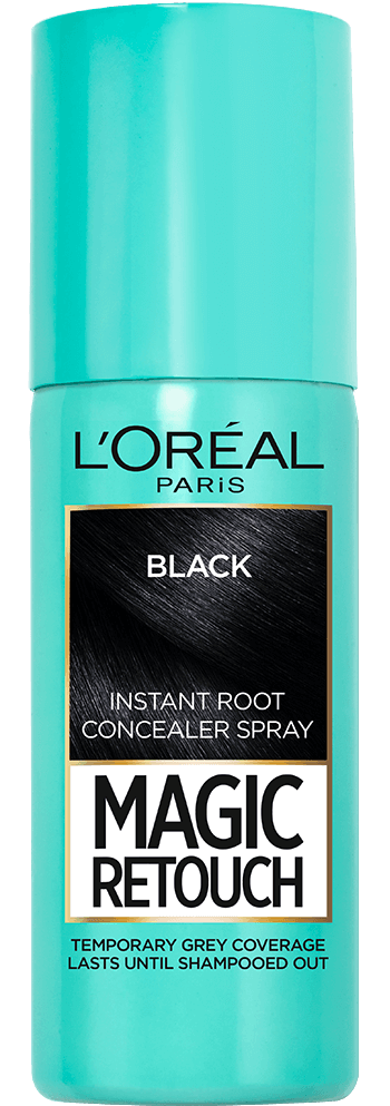Barva na vlasy ČERNÁ Magic Retouche Spray Packshot
