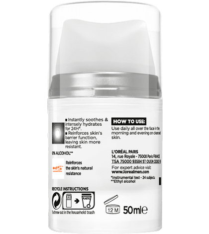 Pánský zpevňující hydratační krém Fortifying Hydra Sensitive Packshot Back