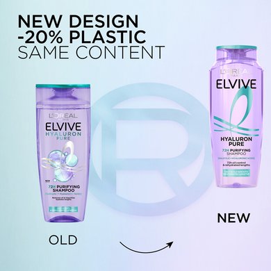 260216 Sustainability Elvive Hyaluron Pure Shampoo New Vs Old Dmi Website